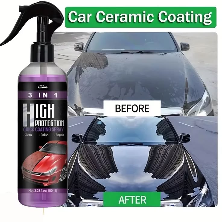 Hydrophobic Polish Nano Coating Agent Car Scratch Spray Cars Polishing for Motorcycles, Boats (Pack of 2)