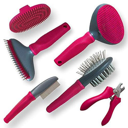Grooming Kit for Pet (Multicolor, Set of 7)